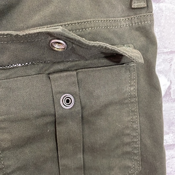 DYLAN GEORGE Olive Green Mary Skinny Cargo Jeans - Picture 5 of 8